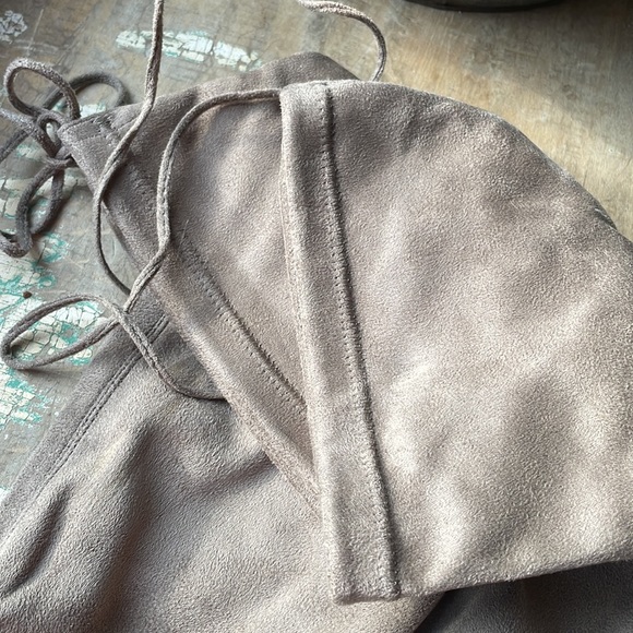 STEVE MADDEN NORRI SUEDE VELVET OVER THE KNEE HIGH BOOTS WOMENS 6 TAUPE - Picture 8 of 12